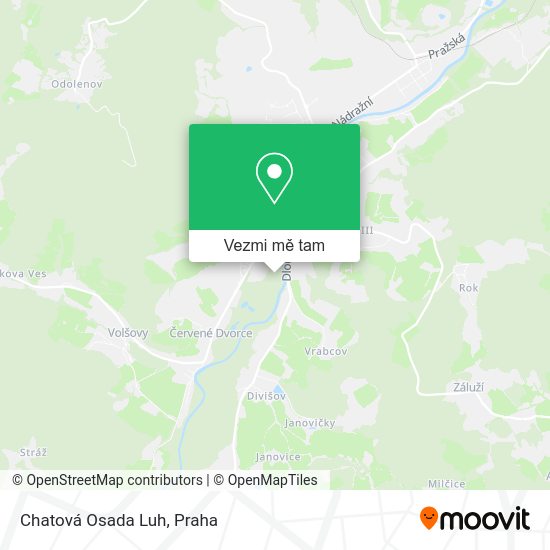 Chatová Osada Luh mapa