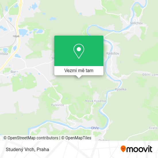 Studený Vrch mapa