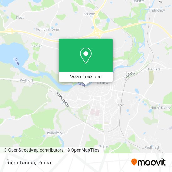 Říční Terasa mapa