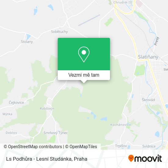 Ls Podhůra - Lesní Studánka mapa