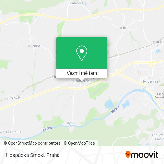 Hospůdka Smoki mapa