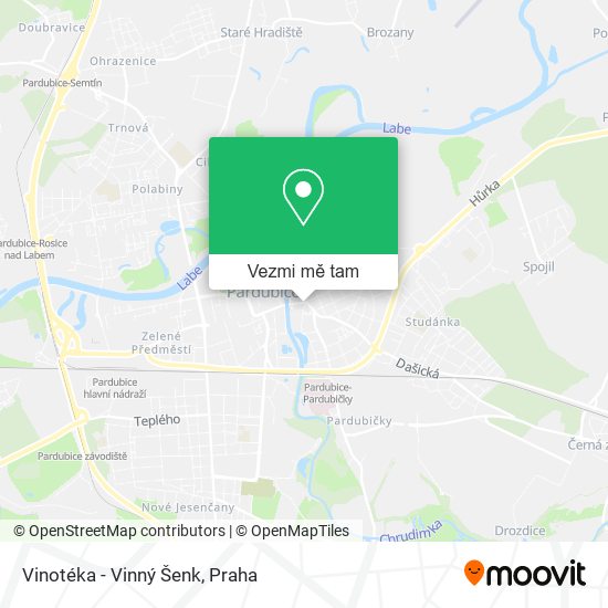 Vinotéka - Vinný Šenk mapa