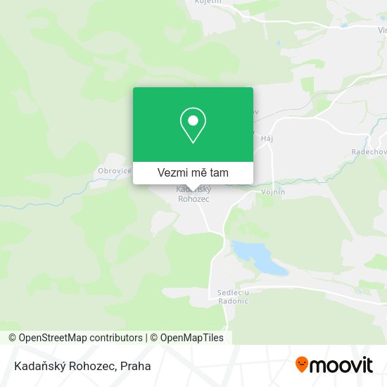 Kadaňský Rohozec mapa