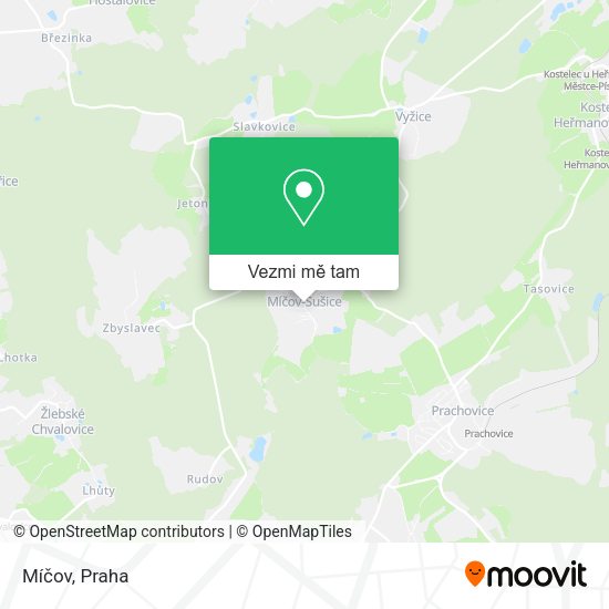 Míčov mapa