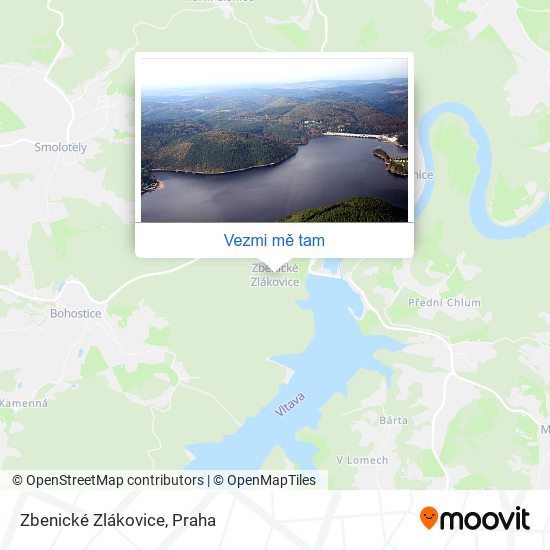 Zbenické Zlákovice mapa