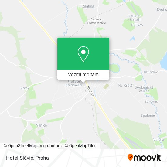 Hotel Slávie mapa