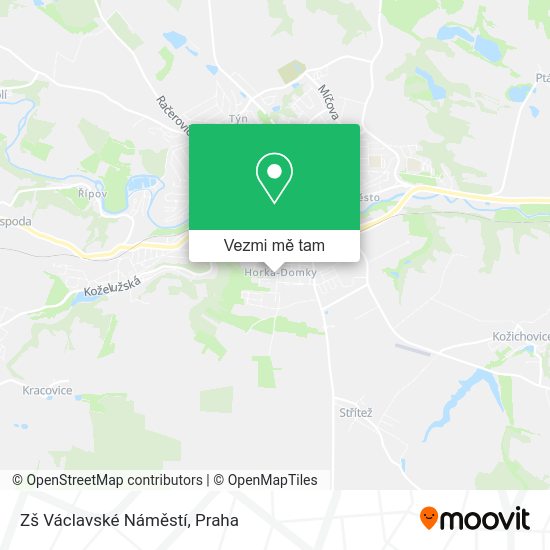 Zš Václavské Náměstí mapa