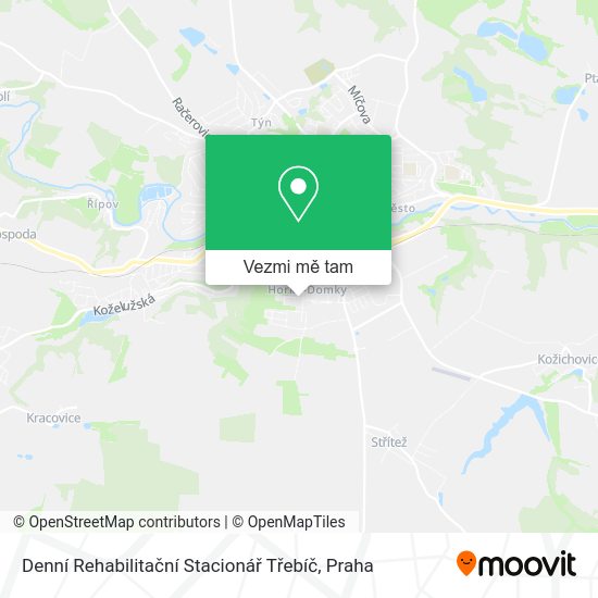 Denní Rehabilitační Stacionář Třebíč mapa