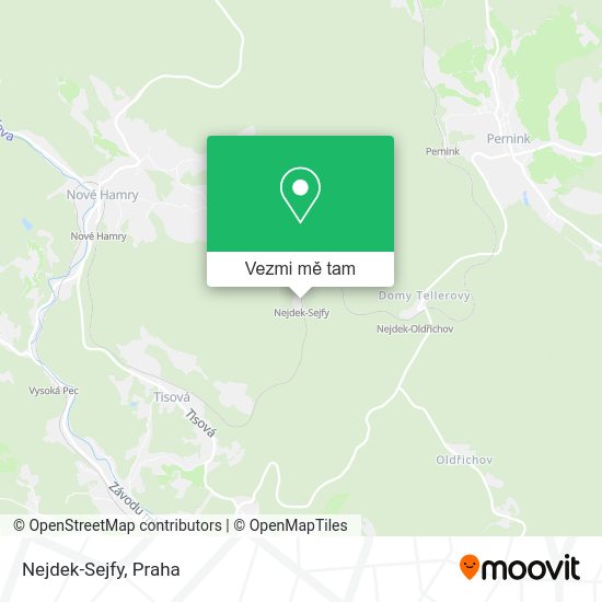Nejdek-Sejfy mapa