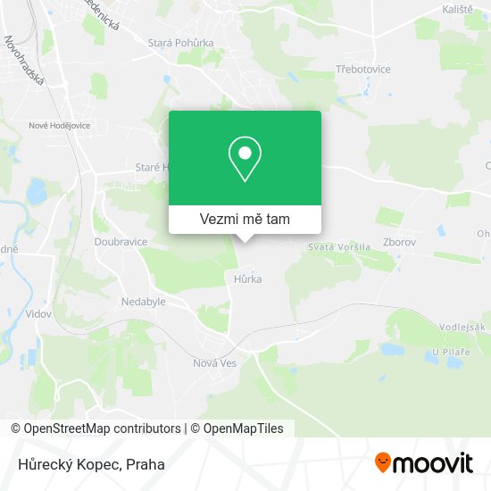 Hůrecký Kopec mapa