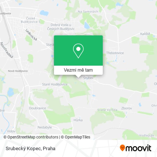Srubecký Kopec mapa