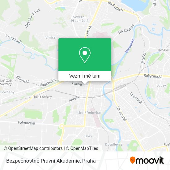 Bezpečnostně Právní Akademie mapa
