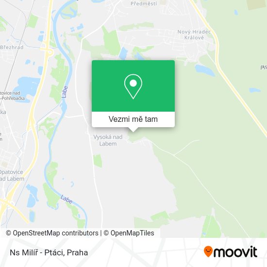 Ns Milíř - Ptáci mapa