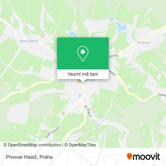Pivovar Hasič mapa