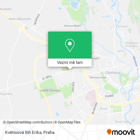 Květinová Síň Erika mapa