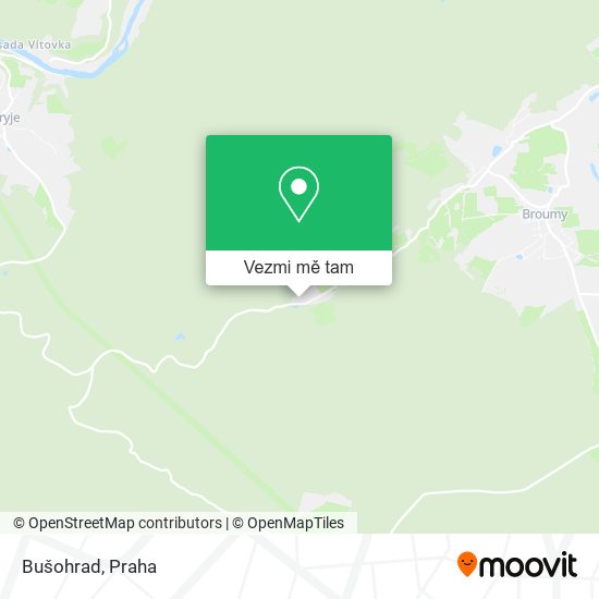 Bušohrad mapa