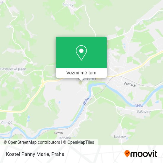 Kostel Panny Marie mapa