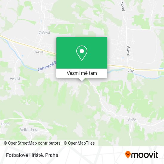 Fotbalové Hřiště mapa