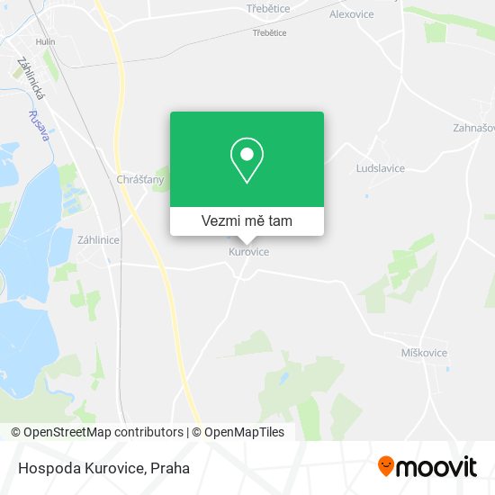 Hospoda Kurovice mapa