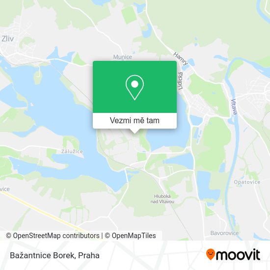 Bažantnice Borek mapa