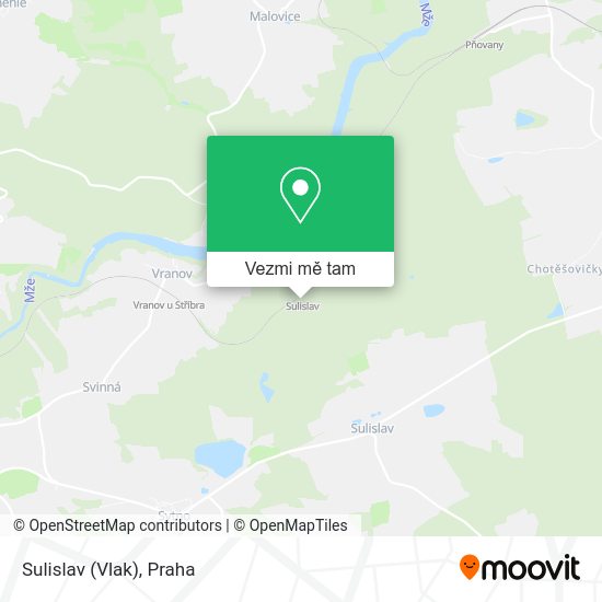 Sulislav (Vlak) mapa