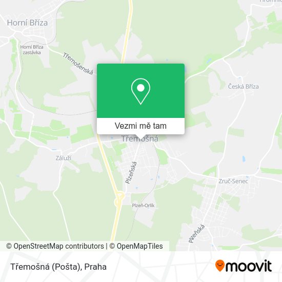 Třemošná (Pošta) mapa
