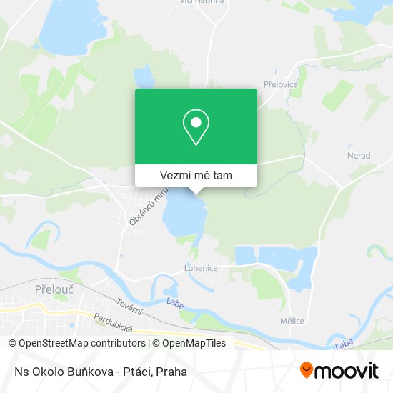 Ns Okolo Buňkova - Ptáci mapa