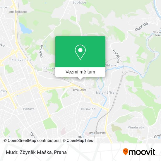 Mudr. Zbyněk Maška mapa