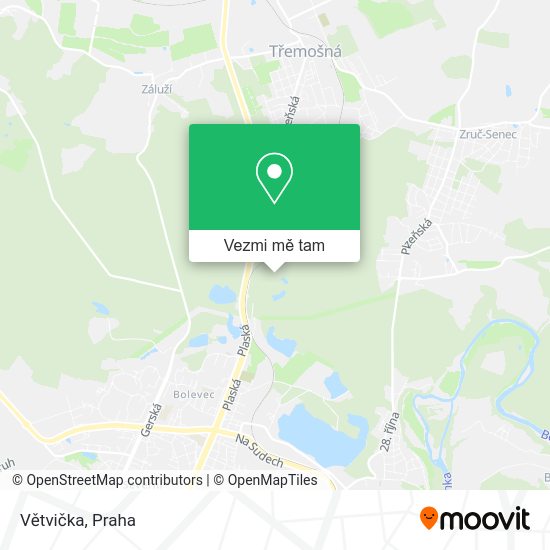 Větvička mapa