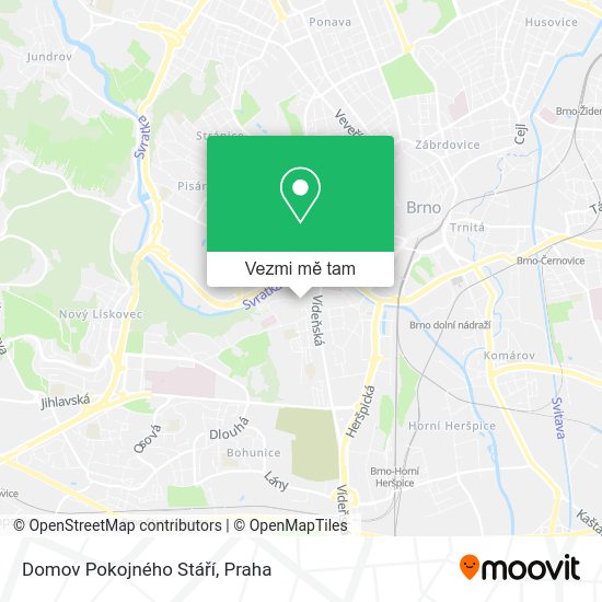 Domov Pokojného Stáří mapa