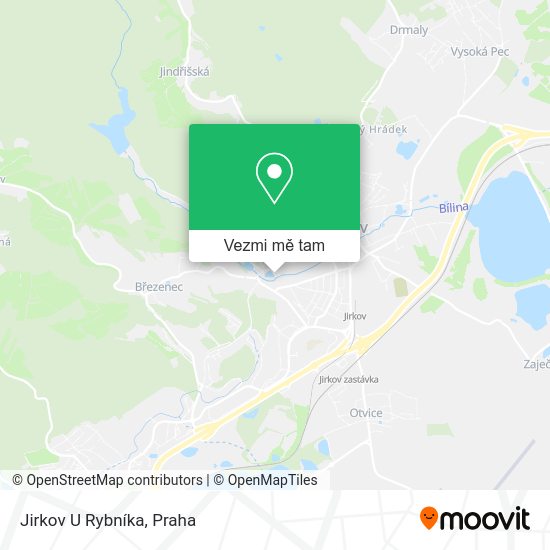 Jirkov U Rybníka mapa