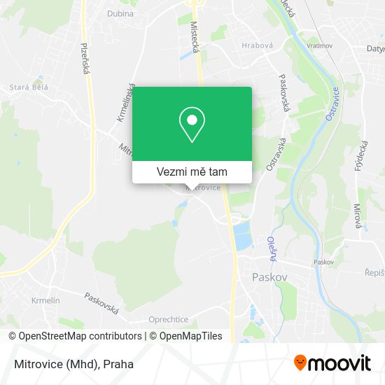 Mitrovice (Mhd) mapa
