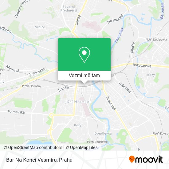 Bar Na Konci Vesmíru mapa