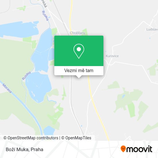 Boží Muka mapa