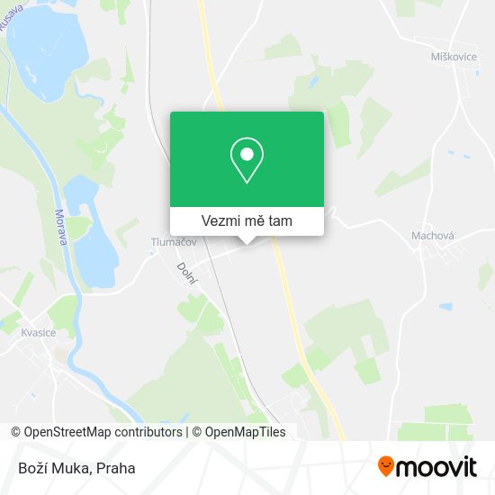 Boží Muka mapa