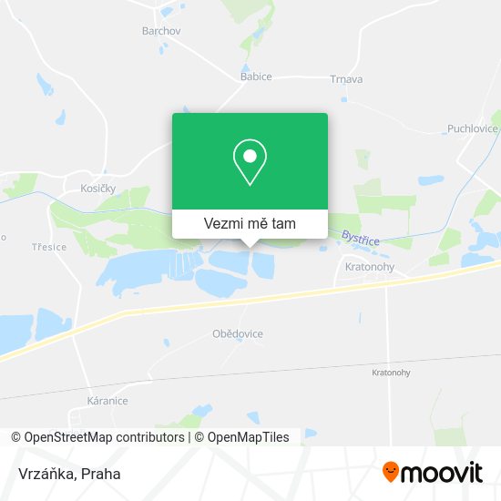 Vrzáňka mapa