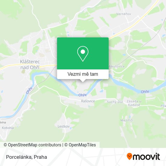 Porcelánka mapa