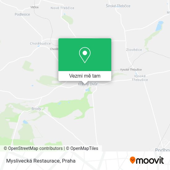 Myslivecká Restaurace mapa