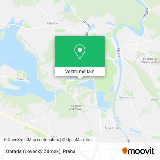 Ohrada (Lovecký Zámek) mapa