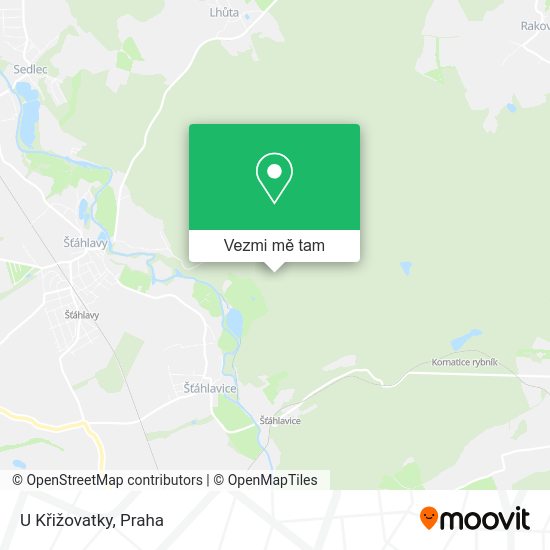 U Křižovatky mapa