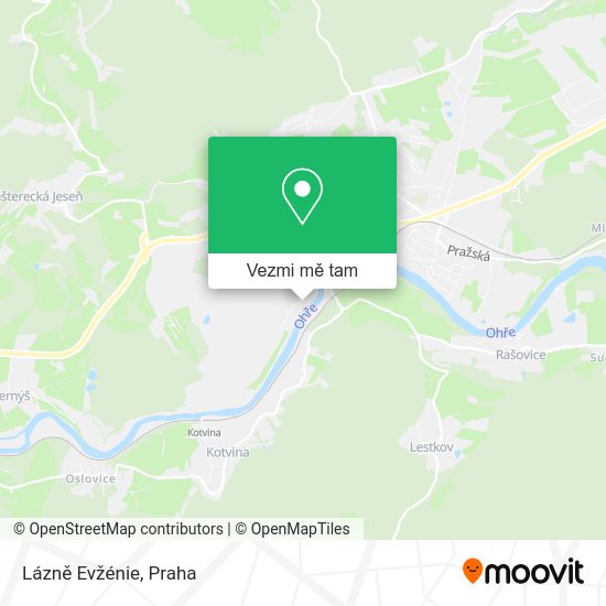 Lázně Evžénie mapa