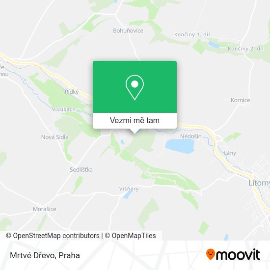 Mrtvé Dřevo mapa