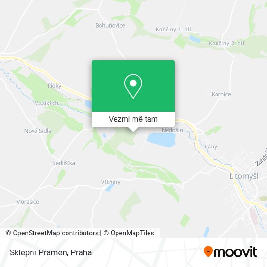 Sklepní Pramen mapa