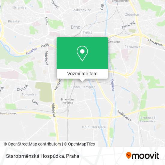 Starobrněnská Hospůdka mapa