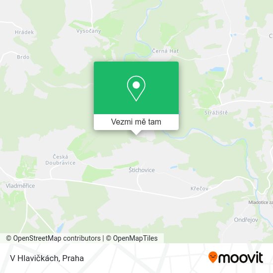V Hlavičkách mapa