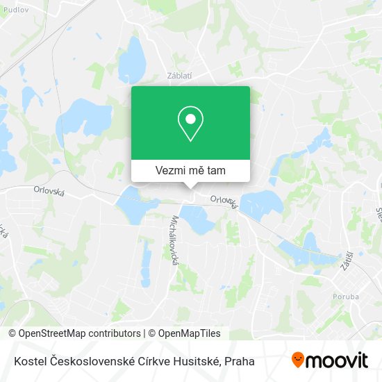 Kostel Československé Církve Husitské mapa