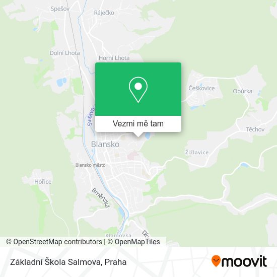 Základní Škola Salmova mapa