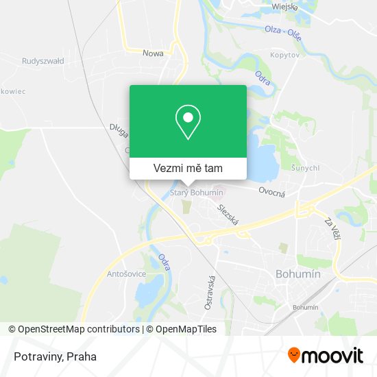 Potraviny mapa