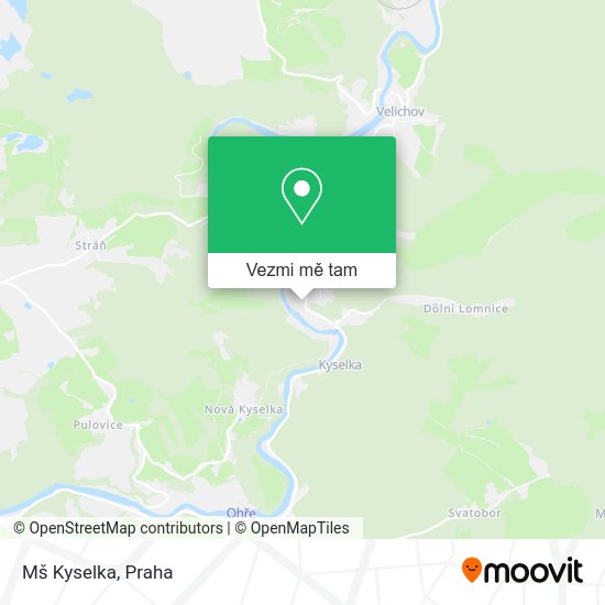 Mš Kyselka mapa