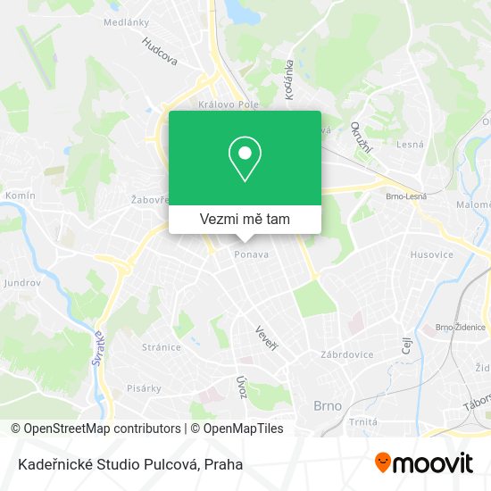 Kadeřnické Studio Pulcová mapa